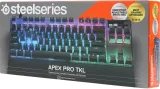 Клавиатура Steelseries Apex Pro TKL (2023) механическая черный USB for gamer LED (подставка для запястий) (64856)