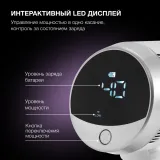 Пылесос ручной Hyundai HYV-S5550 400Вт белый/серебристый