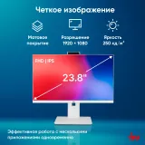 Моноблок IRU Tactio 23.8" Full HD i3 1215U (1.2) 8Gb SSD256Gb CR Windows 11 Professional GbitEth WiFi BT 120W Cam белый 1920x1080