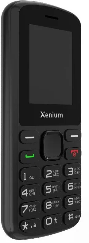 Мобильный телефон XENIUM X170 черный моноблок 2Sim 1.77" 128x160 Nucleus 0.3Mpix GSM900/1800 MP3 FM microSD max32Gb