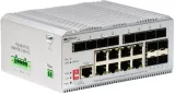 Коммутатор ORIGO Managed L2 Industrial Fast Ring Switch 8x1000Base-T PoE, 12x1000Base-X SFP, PoE Budget 185W, Surge 4KV, -40 to 75°C