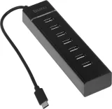 Разветвитель USB-C Buro BPH-C-P107 7порт. черный (BU-USBC-HUB-7U2)