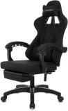 Кресло игровое Zombie Weaver черный с подголов. крестов. пластик подст.для ног пластик черный