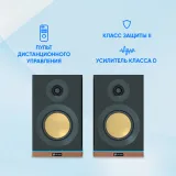 Колонки Оклик OK-605A 2.0 черный 60Вт BT