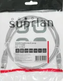 Патч-корд Suprlan 10-0142 UTP RJ-45 вил.-вилка RJ-45 кат.5E 1м серый LSZH 26AWG