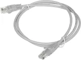 Патч-корд Suprlan 10-0142 UTP RJ-45 вил.-вилка RJ-45 кат.5E 1м серый LSZH 26AWG