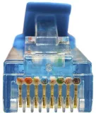 Патч-корд Suprlan 10-0148 UTP RJ-45 вил.-вилка RJ-45 кат.5E 2м синий LSZH 26AWG