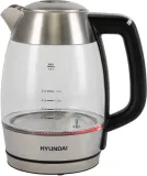 Чайник электрический Hyundai HYK-G9408 1.9л. 2200Вт черный/серебристый корпус: стекло