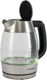 Чайник электрический Hyundai HYK-G9408 1.9л. 2200Вт черный/серебристый корпус: стекло
