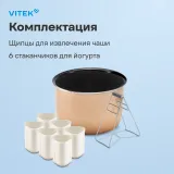 Комплект для мультиварок Vitek VT-4251 золотистый