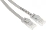 Патч-корд Buro Flat 10Гбит/с UTP 4 пары cat.5E Cu molded 1.5м серый RJ-45 (m)-RJ-45 (m) (BU-5E-FLAT-1.5M-G)