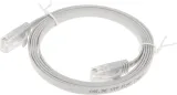 Патч-корд Buro Flat 10Гбит/с UTP 4 пары cat.5E Cu molded 1.5м серый RJ-45 (m)-RJ-45 (m) (BU-5E-FLAT-1.5M-G)