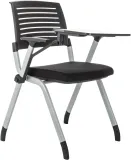 Стул Бюрократ X-Click-PP черный со столиком на ножках металл серый