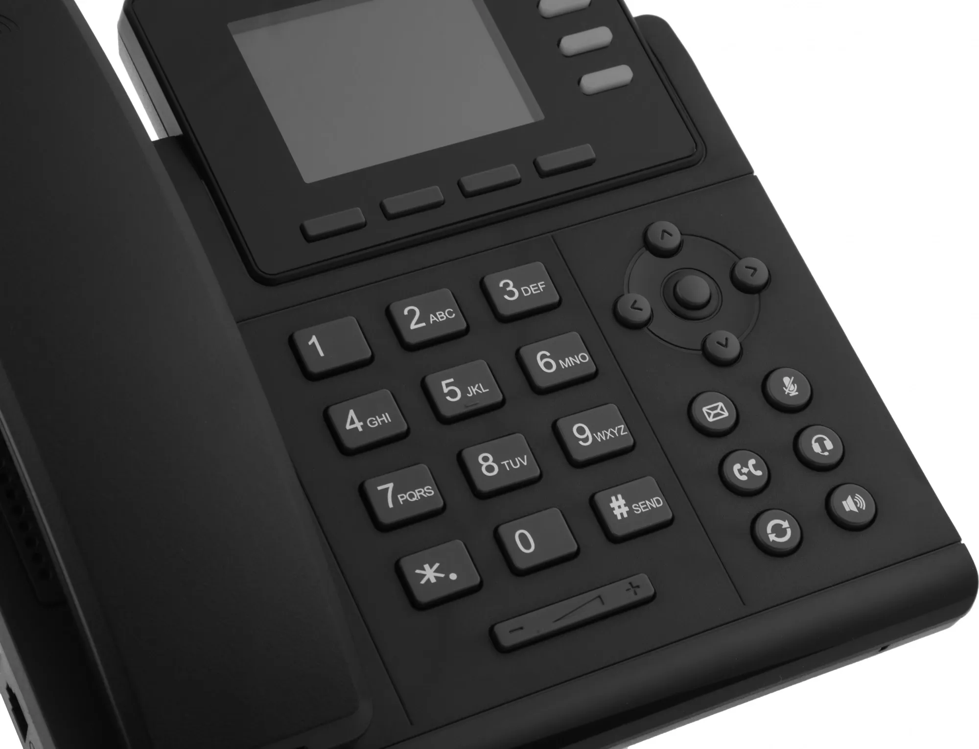 ORIGO IP-телефон с цветным дисплеем 2.8", 1000Base-T WAN PoE, 1000Base-T LAN, без адаптера питания