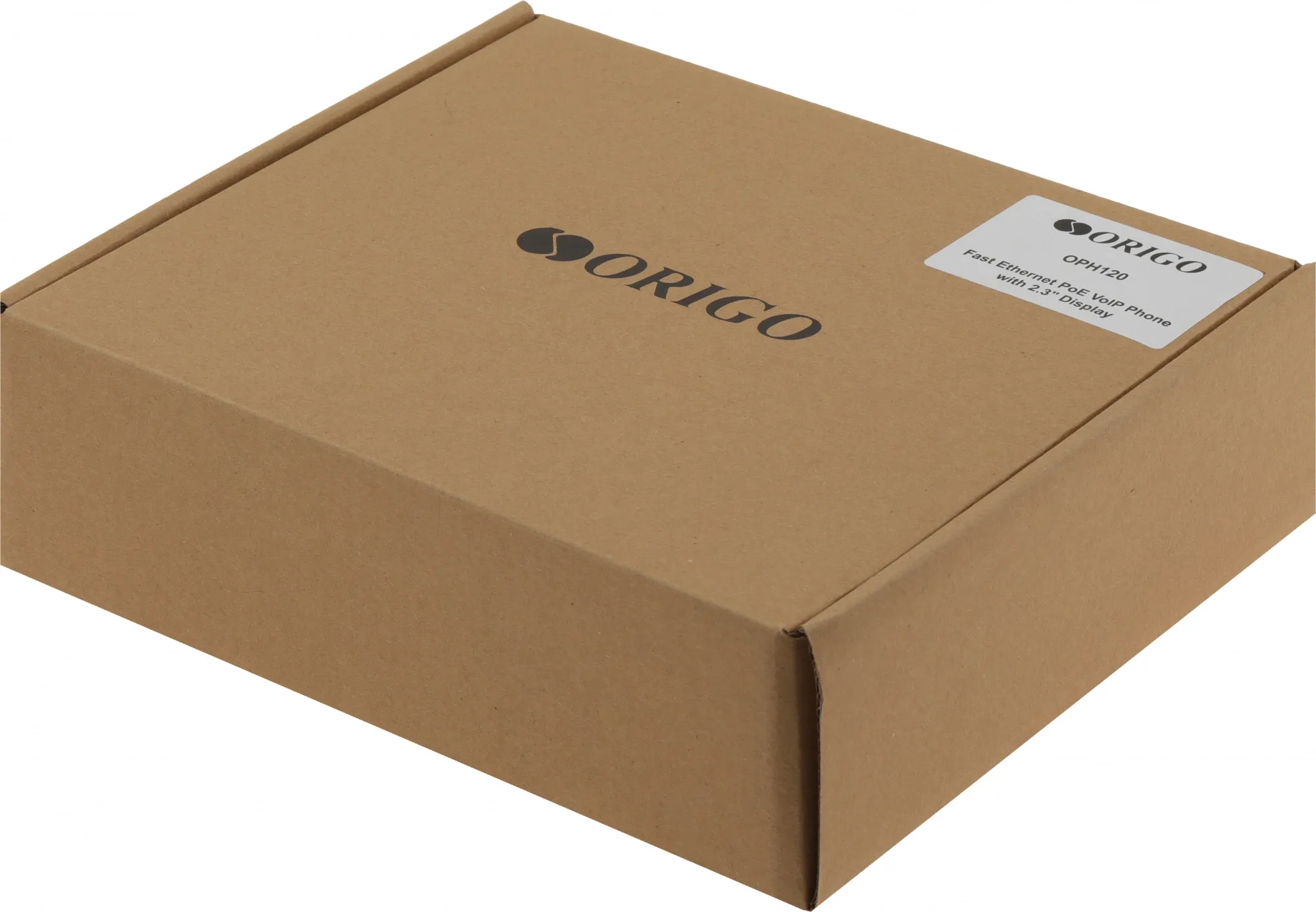 Телефон ORIGO IP-телефон с монохромным дисплеем 2.3”, 100Base-TX WAN PoE, 100Base-TX LAN, без адаптера питания