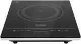 Плита Индукционная Hyundai HYC-0111 черный/серебристый закаленное стекло (настольная)