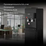 Кулер Hyundai H-WD1342E напольный электронный черный