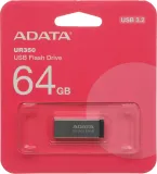 Флеш Диск A-Data 64GB UR350 UR350-64G-RSR/BK USB3.2 серебристый/черный