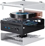 ПК Мини Chuwi UBox Ryzen 5 6600H (3.3) 16Gb SSD512Gb 660M Windows 11 Professional 2x2.5GbitEth WiFi BT 90W белый/черный