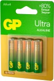Батарея GP Ultra Alkaline GP 15AUA21-2CRSBC4 AA (4шт) блистер