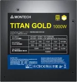 Блок питания Montech ATX 1000W TITAN GOLD Gen.5 80+ gold (20+4pin) APFC 135mm fan 12xSATA Cab Manag RTL