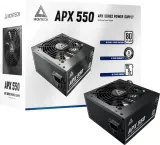Блок питания Montech ATX 550W APX 550 80 PLUS WHITE (20+4pin) APFC 120mm fan 6xSATA Cab Manag RTL