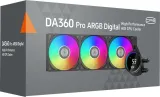 Система водяного охлаждения PcCooler DA360 Pro Digital BK ARGB Soc-AM5/AM4/1200/1700/1851 черный 4-pin Al LCD 300W Ret (DA360PRO-BKAWXL-GL)