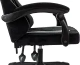 Кресло игровое Knight Wolf черный/серый крестов. пластик