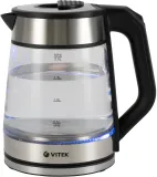 Чайник электрический Vitek VT-1176 2л. 2200Вт разноцветный корпус: стекло
