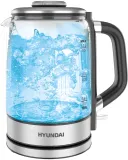 Чайник электрический Hyundai HYK-G5501 1.7л. 2200Вт серебристый/черный корпус: (HYK-G5501)