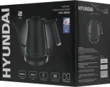 Чайник электрический Hyundai HYK-S5500 0.7л. 1000Вт черный/черный корпус: металл