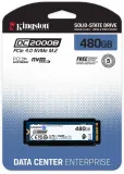 Твердотельный накопитель Kingston Enterprise SSD 480GB DC2000B M.2 2280 NVMe Gen4x4 R7000/W800MB/s  3D TLC MTBF 2М 530 000/32 000 IOPS 350,4TBW (Data Center) 3 years