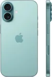 Смартфон Apple A3287 iPhone 16 128Gb бирюзовый моноблок 3G 4G 1Sim 6.1" 1179x2556 iOS 18 48Mpix 802.11 a/b/g/n/ac/ax/be NFC GPS Protect