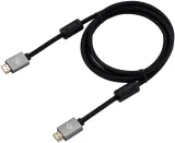 Кабель аудио-видео Digma HDMI (m)/HDMI (m) 2м. феррит.кольца позолоч.конт. черный (D-HDMI-2FF-V2.0-2M)