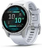Смарт-часы Garmin Fenix 8 43мм 1.3" AMOLED корп.серебристый рем.белый разм.брасл.:108-182мм (010-02903-00)