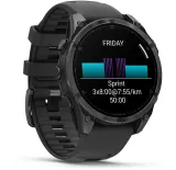 Смарт-часы Garmin Fenix 8 47мм 1.4" AMOLED корп.серый рем.черный разм.брасл.:125-208мм (010-02904-00)