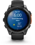 Смарт-часы Garmin Fenix 8 47мм 1.4" AMOLED корп.серый рем.черный разм.брасл.:125-208мм (010-02904-00)