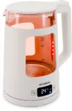 Чайник электрический Hyundai HYK-G9407 1.7л. 2200Вт белый корпус: стекло