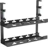 Кабель-канал Cactus CS-CM-400-2BK для столов 40x13.4x34.2см черный