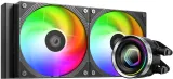 Система водяного охлаждения ID-Cooling FX240 Inf ARGB Soc-AM5/AM4/1151/1200/2066/1700 черный 4-pin + 3-pin 27.2dB Al+Cu 300W Ret