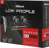 Видеокарта Asrock PCI-E RX550 LP 4G AMD Radeon RX 550 4Gb 128bit GDDR5 1100/6000 HDMIx1 DPx1 HDCP Ret low profile
