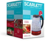 Чайник электрический Scarlett SC-EK27G85 1.8л. 1800Вт красный/черный корпус: стекло