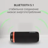Колонка порт. Digma D-PS1521 черный 16W 2.0 BT 10м 1800mAh (PS1521B)