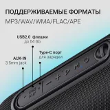 Колонка порт. Digma D-PS1524 черный 20W 2.0 BT 10м 2000mAh (PS1524B)