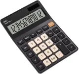 Калькулятор настольный Deli EM309 темно-серый 12-разр. (EM309 DARK GREY)