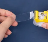 Клейкая лента канцелярская Deli EA696 прозрачная шир.18мм дл.27м 38мкр блистер (упак.:2шт) в комп.:диспенсер для клейкой ленты