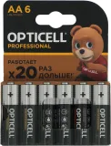 Батарея Opticell Professional LR6 AA (6шт) блистер