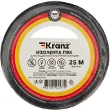 Изолента Kranz KR-09-2106 ш.15мм 25м черный (упак.:1шт)