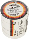 Изолента Kranz KR-09-2101 ш.15мм 25м белый