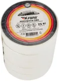 Изолента Kranz KR-09-2201 ш.19мм 25м белый (упак.:1шт)